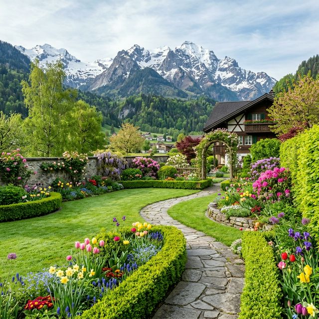Garden in Frühling